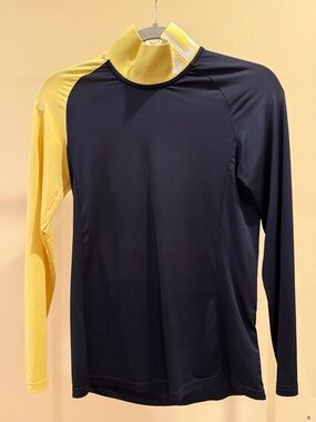 J.Lindeberg Yellow and White Collar Top